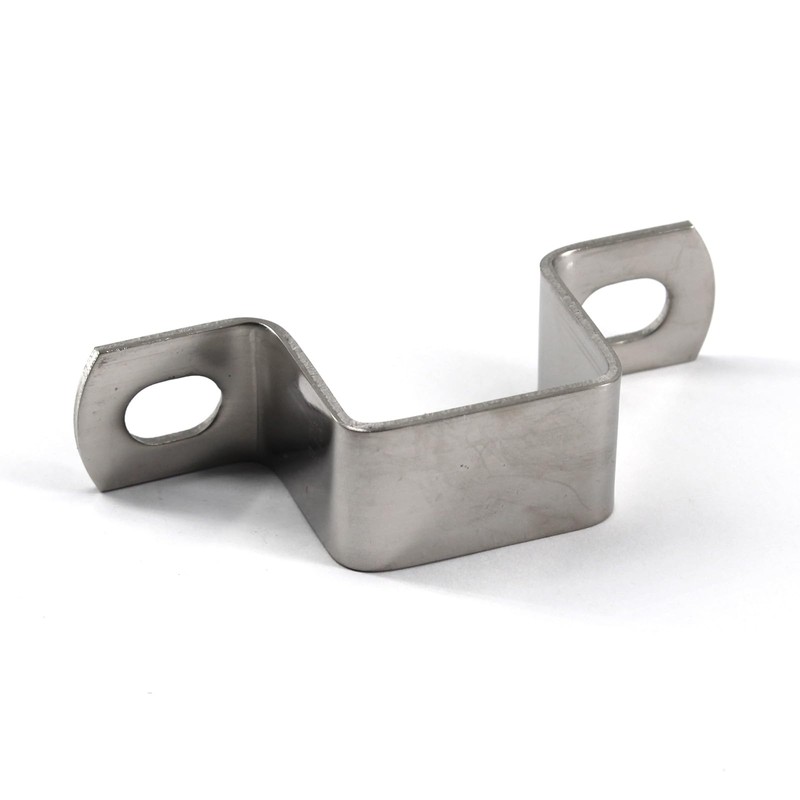 (6 Pieces) 40x40mm Square Pipe Clamp 304 Stainless Steel U