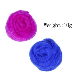 Dennty Wool Felt Wool Set, Wool Fiber, Fluffy, Cute, Colorful, Wool Candy, For Beginners, Wool Kit, Craft Set, DIY Material, Handicraft, 25 Color Set