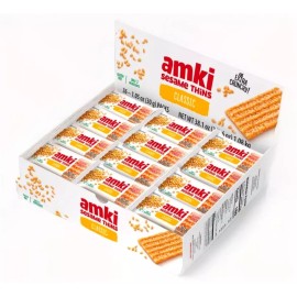 Amki Sesame Thins Classic, 36pks x 1.05oz, Extra Crunchy!