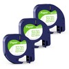 MarkField Compatible Label Tape, Replacement for Dymo Letratag Label Tape,