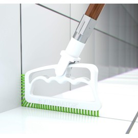 Fugenial "Fuginator - Cepillo para Polvo de Limpieza para Juntas de Azulejos para Uso en el baño, Cocina y el Resto del hogar (Limpieza Universal), Blanco/Verde