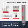 Electric Screwdriver Cordless,3.6V Screwdriver Set Rechargeable,Multitool Magnetic Screwdriver Bits,20 Pieces