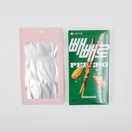 Pink translucent zipper bag for packaging (10cm x 18cm) / 포장용 핑크 반투명 컬러 지퍼백(10cm X 18cm)