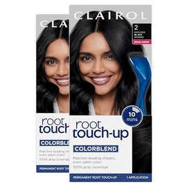 Clairol Clairol Root Touch-Up by Nice'n Easy Permanent Hair Dye, 2 Black Hair Color, Pack of 2