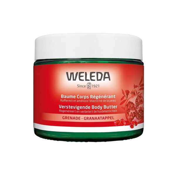 WELEDA - Baume corps régénérant à la Grenade - Améliore l'élasticité - peaux sèches à très sèches - NATRUE* - Vegan** - 150 ml