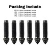 HzdaDeve 6PCS 0.2MM 0.4MM 0.6MM 0.8MM Hardened Nozzles for Centauri