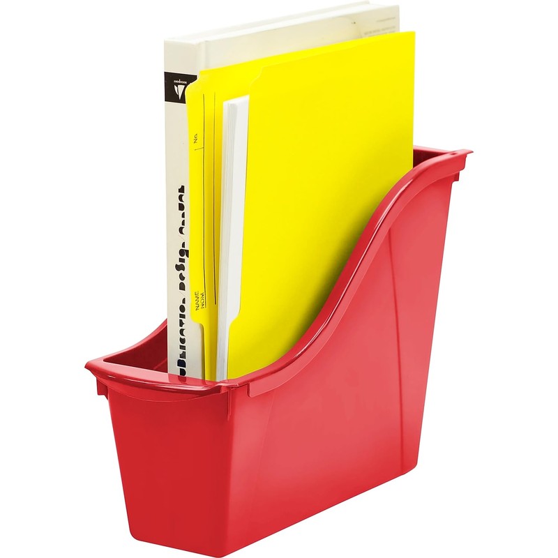 Storex Interlocking Book Bin, Small, 11-3/4 x 4-1/2 x 8-1/2