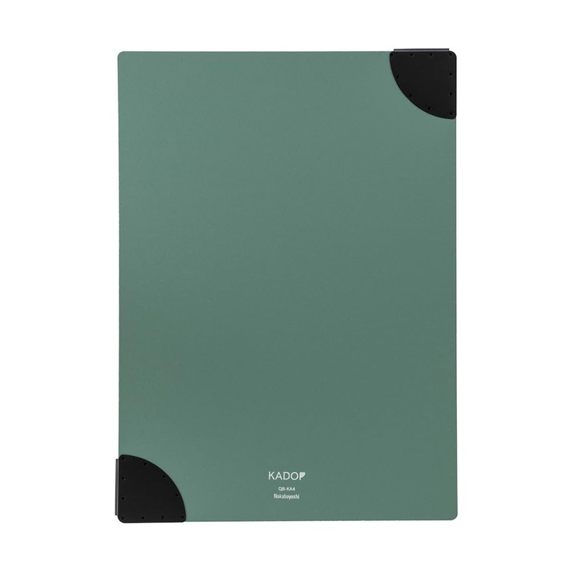 Nakabayashi QB-KA4-G Kadop Magnetic Clipboard, A4, Forest Green