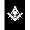 Widow's Son Square & Compass Masonic Vinyl Decal - [White][6