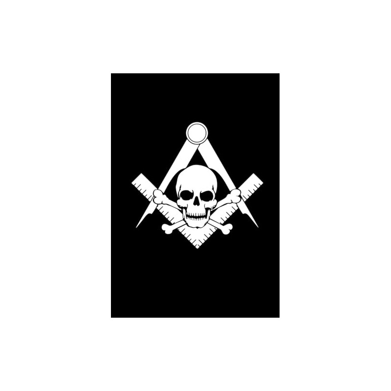 Widow's Son Square & Compass Masonic Vinyl Decal - [White][6