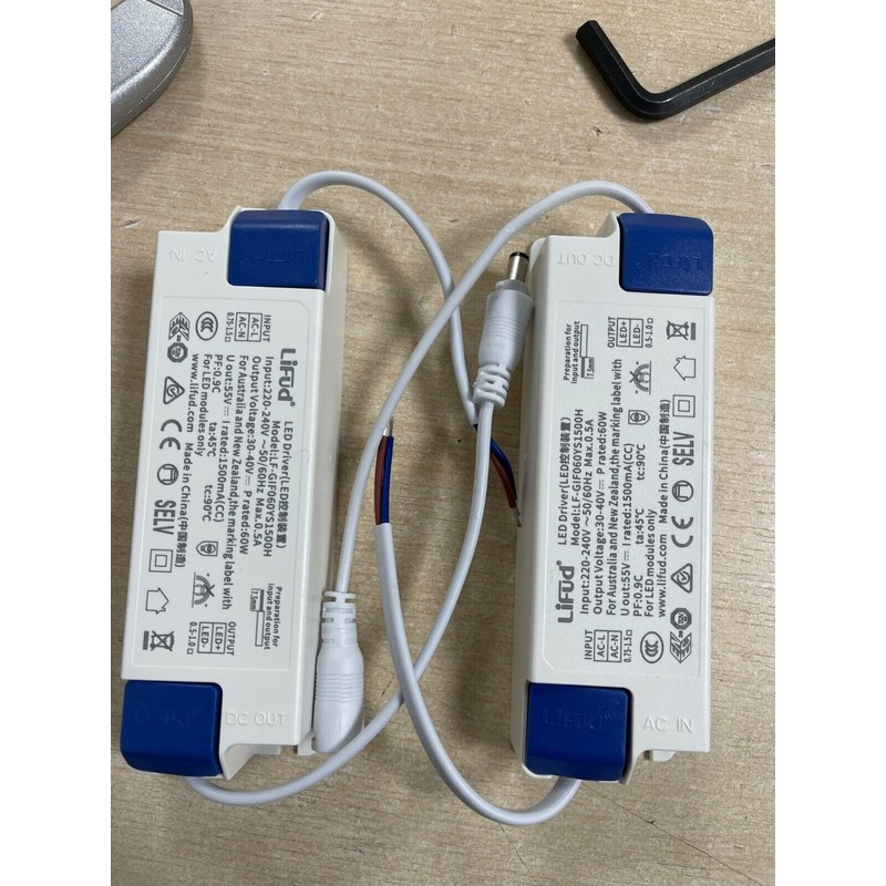 Lifud No Flicker 60W Female Driver1500mA for LED Ceiling Panels