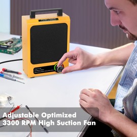 NOEVSBIG Fume Extractor, Adjustable Suction Power Solder Fume Extractor with 4 Carbon Filters, Soldering Fan for Soldering, Stained Glass, Laser Engraving, and DIY Projects