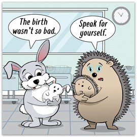 Twizler - Funny Card - New Baby Parents Design - Funny Birthday Card for Men or Women - Blank Inside for Him or Her - Dad Happy Birthday Humour Card Mum - Anniversary Card Husband Wife