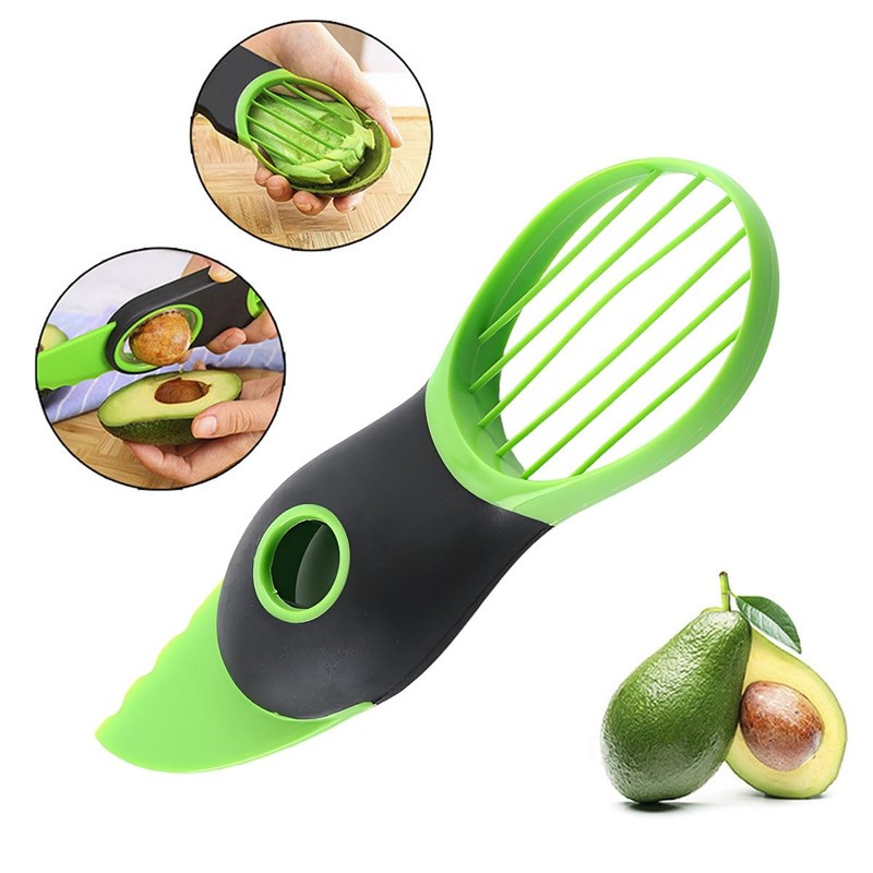 2 Pcs Avocado Cutter Slicer 3 in 1 Avocado Tool