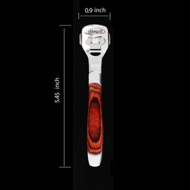 ZIZZON Foot Care Pedicure Callus Shaver Hard Skin Remover Wood Handle 10 Blades ZIZZON
