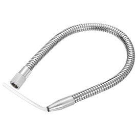 uxcell Mist Coolant Lubrication Spray System, 500mm G1/4" Thread Metal Flexible Water Oil Cooling Tube with Round Head Nozzle for Cooling Machine CNC Lathe Milling Drill