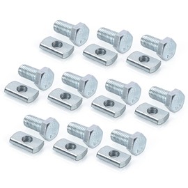 10 Pack P3010 Channel Nut and 1/2" x 15/16" Bolt for All 1-5/8" Strut Channel. Channel Steel Screws