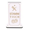 Dekolando Home Accessories Engraved Table Stand with Saying - Stammtisch