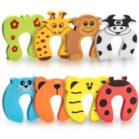 NINEMAX Door Pinch Guards - Proof Doors Extra Soft Foam Cartoon Safety Finger Protectors 8 PCS