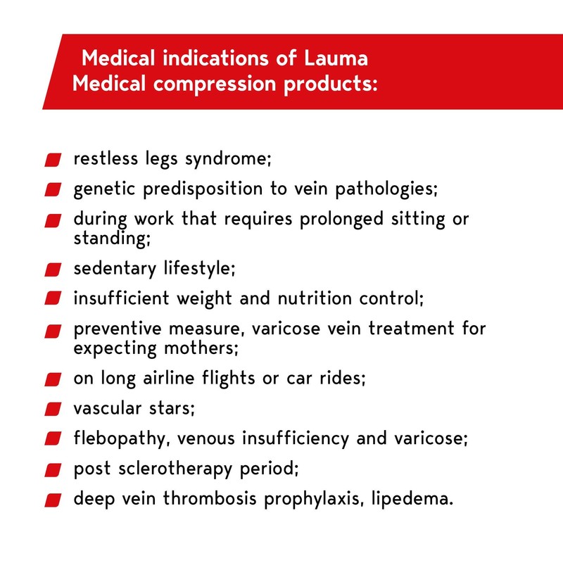 Lauma Medical, 23-32 mmHg Medical Compression Knee High Socks for