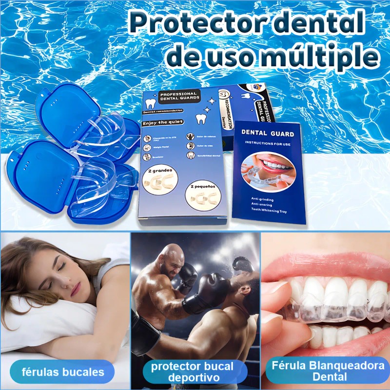 Guarda Bruxismo Set 4 Unidades - Protectores Nocturnos Anti-estrés Y