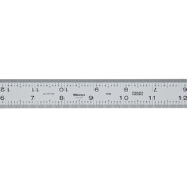 Mitutoyo 180-402U, 6" (16R) (1/32", 1/64", 1/50", 1/100"), Steel Blade for Combination Square