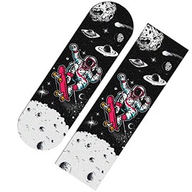 Cool Men Skateboard Grip Tape Sheet 33 X 9 Inch Sandpaper for Rollerboard Longboard Griptape Bubble Free Longboard Grip Tape Moon