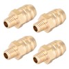 sourcing map Brass Metric Barb Connector Hose Nozzle 8mm x