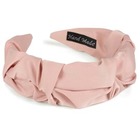 Women's Headband with Shimmering Braided Surface in Ruffle Look Headband Wide Headband Girls Soft Hair Gentle Comfortable Pink