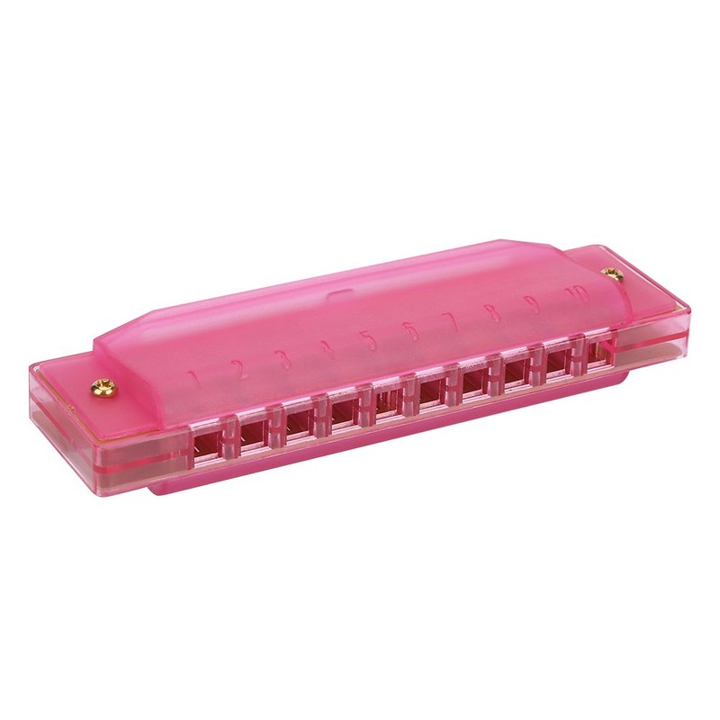 Colorful Translucent Harmonica, 10 Holes Starter Instruments Kids Music Instrument