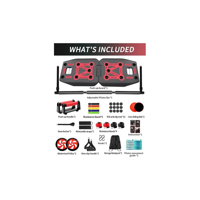 Lakxsf Home Gym Exercise Equipment Portable Workout System