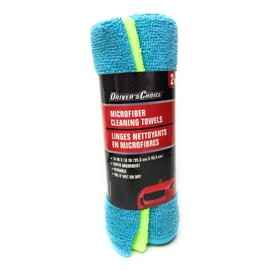 Driver's Choice Microfiber Cleaning Towels, 2 piece, 14in x 16in (35.5 cm x 40.5 cm)