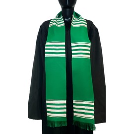 African Kente Graduation Choir Stole - Green with White