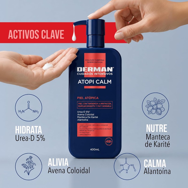 Derman Atopi Calm Emulsión Corporal │ Urea-D 5% + Avena