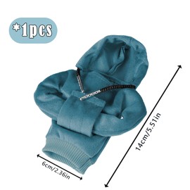 Waldspring Gear Knob Hoodie, Mini Hoodie for Gear Knob, Hoodie Gear Knob for Car Gear Shift Cover for Car Gear Shift Cover (Blue)