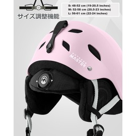 OUTDOORMASTER Ski Helmet, Snowboarding, Helmet with Visor, Omnidirectional Adjustment, High Density EPS, Ski Helmet, 3D Protective Cushion, Removable, Washable, For Adults, Unisex, 6 Colors