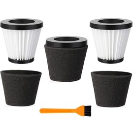 Replacement Scorpion Handheld Vacuum Cleaner Filter with Brush Compatible with Dirt Devil Scorpion Handheld Vacuum Cleaner Style F117, Compare to Parts AD40117 (3Pack)