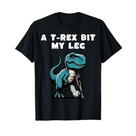 Broken Leg Recovery Kids Boys Dinosaur T-Shirt