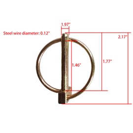 imUfer 84-0140 Tow Bar Replacement for Retaining Pin and Clip Kit