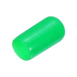 uxcell 200pcs Rubber End Caps 9.5mm(3/8") ID Vinyl Round Tube Bolt Cap Cover Screw Thread Protectors Green
