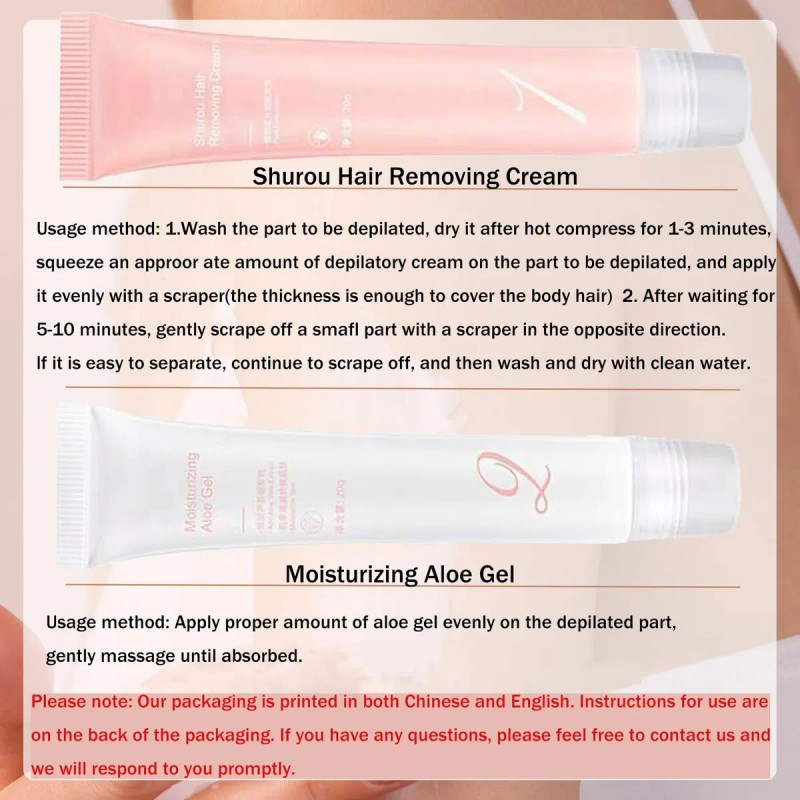 Auures - Crema Depilatoria 2 Kits, Kit De Crema Facial