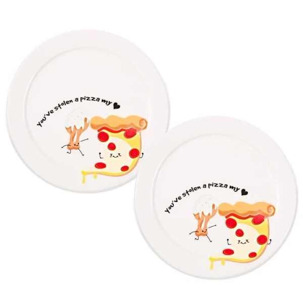 Pavilion Gift Plate Set - Pizza My Heart
