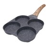 Bobikuke Pancake Pan Induction 4 Holes Fried Egg Pan Non-Stick