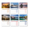 2025 A4 British Coast Calendar. One Month to View. A3