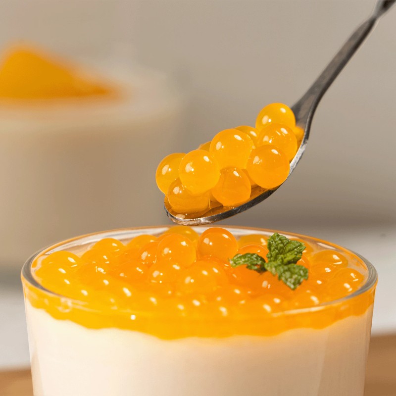 Tea Zone Mango Popping Pearls/Popping Boba(B2051, 2lbs) for Boba Tea