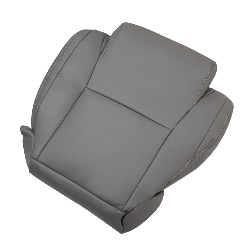 SecosAutoparts Driver Side Bottom Replacement Leather Seat Cover Graphite Gray