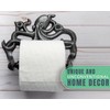 Decorative Cast Iron Octopus Toilet Paper Holder – Wall Mounted