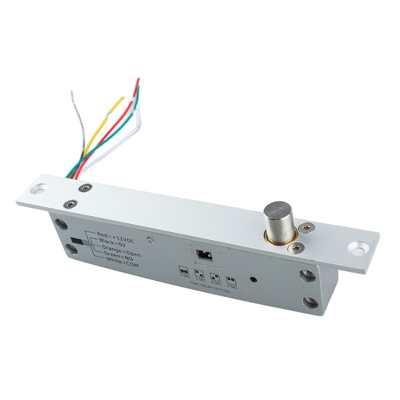 DC 12V 5 Lines Electric Bolt Lock Narrow Deadbolt Drop