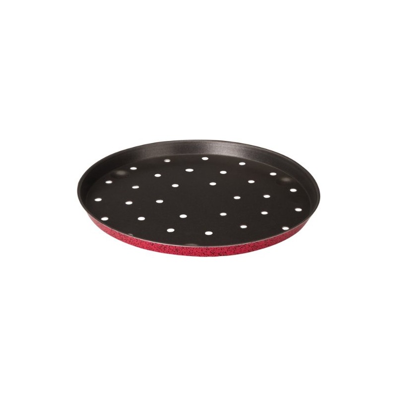 IBILI" Venus Pizza Mould with Holes, Aluminium Black/Red, 32 x