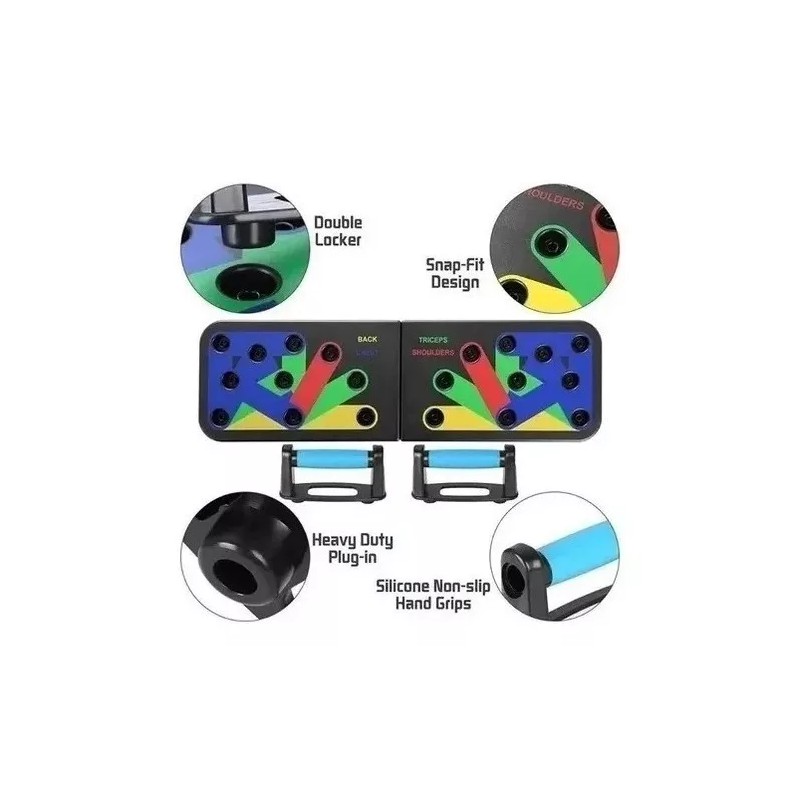 ML Tablero Soporte Barra Lagartijas Push Plegable Gym Portatil